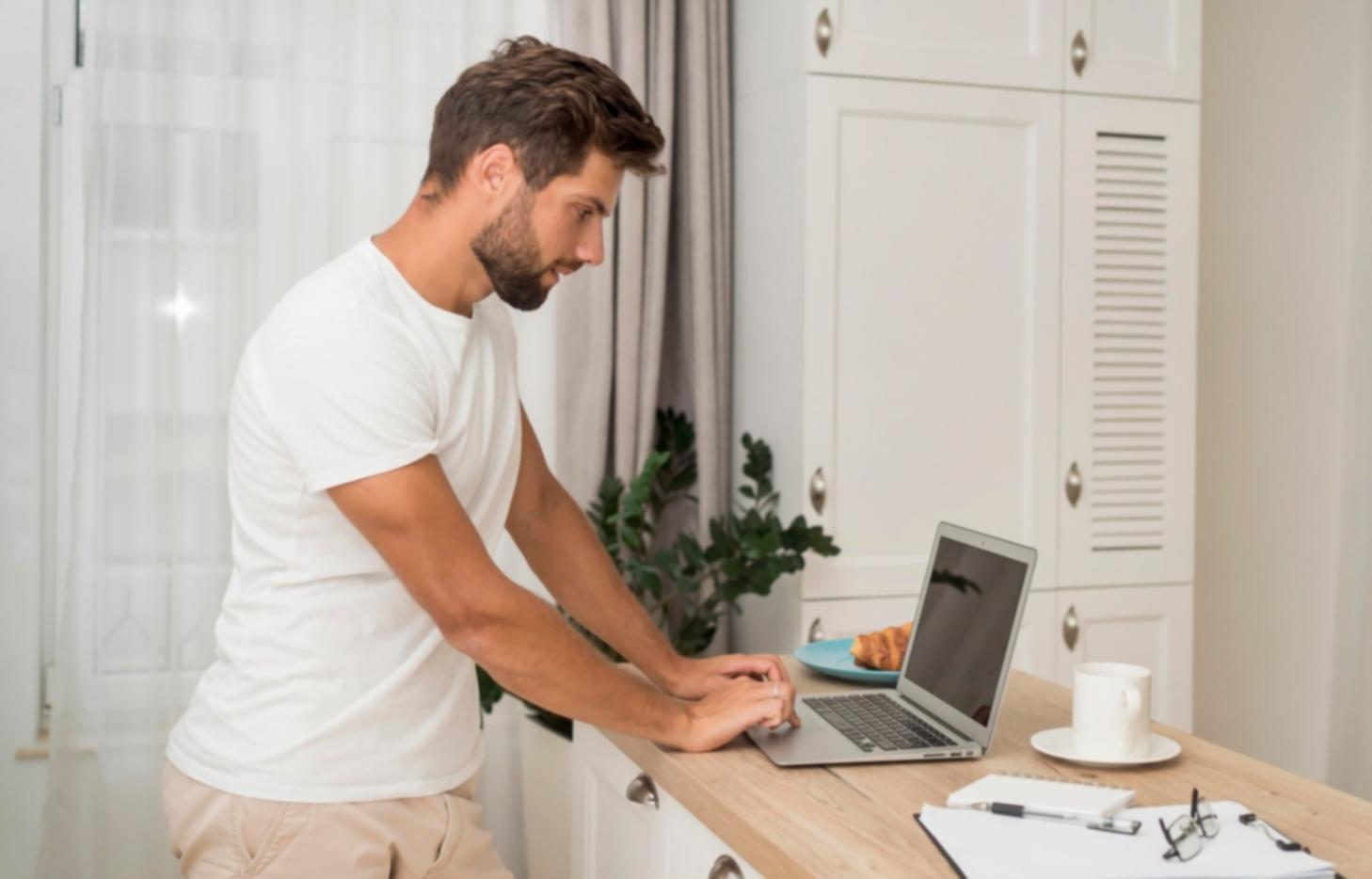 Financial assessment forms and calculator showing budget analysis